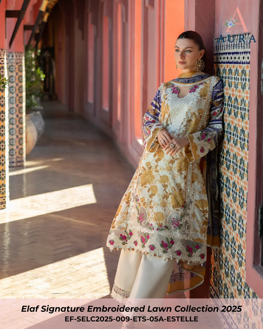 ESTELLE - ETS-05A - Unstitched 3-Piece Suit