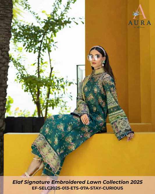 STAY CURIOUS - ETS-07A - Unstitched 3-Piece Suit