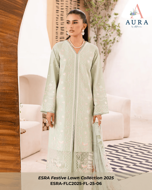FL-25-06 Pastel Green - Stitched 3-Piece Suit