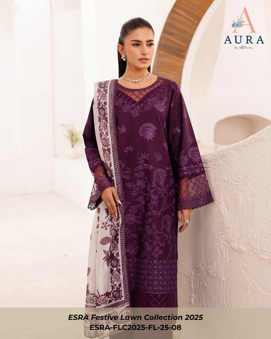 FL-25-08 Plum - Stitched 3-Piece Suit