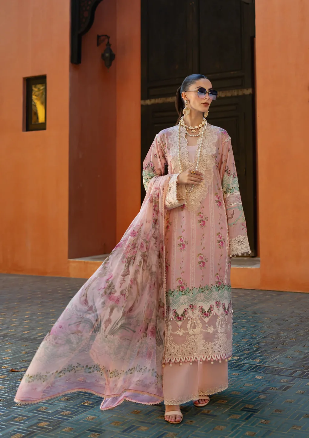 PINK PETAL - ETS-01B - Unstitched 3-Piece Suit