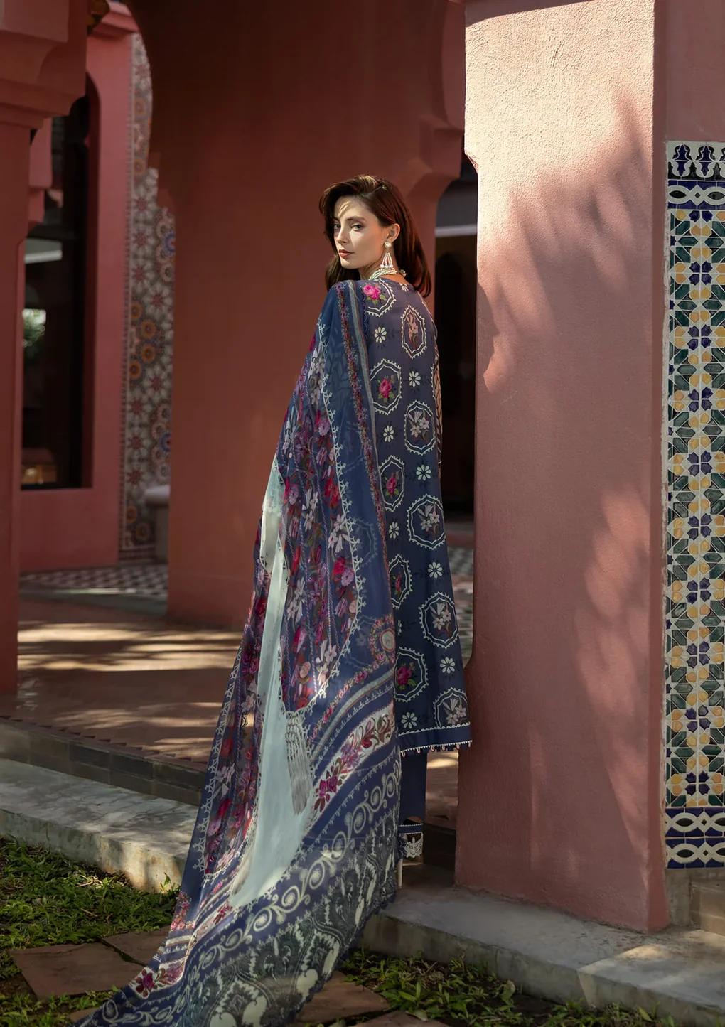 SYLVIE - ETS-04A - Unstitched 3-Piece Suit