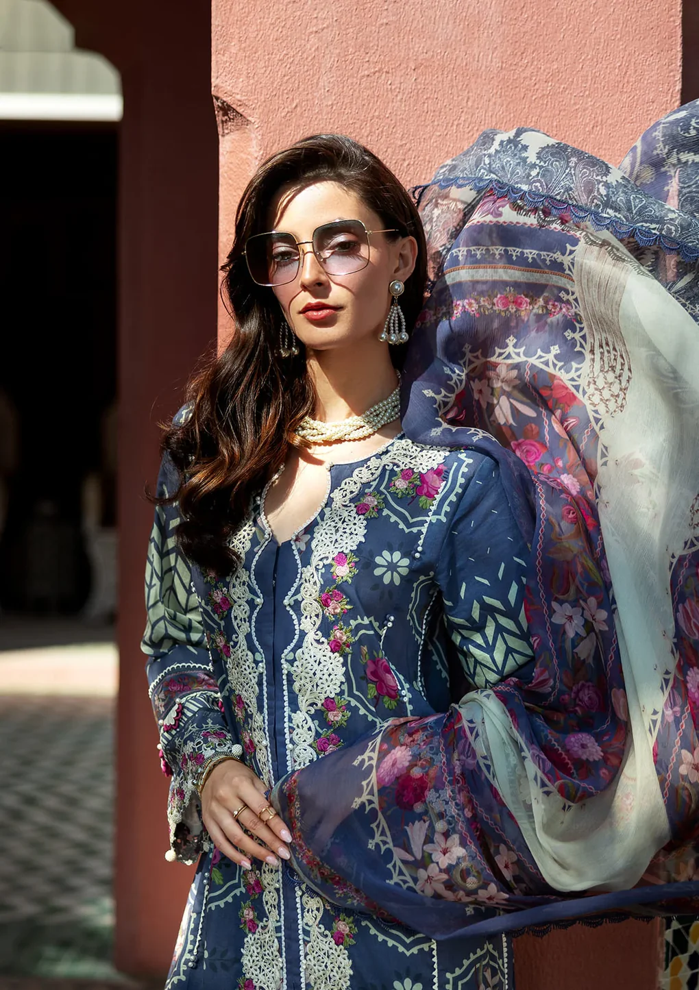 SYLVIE - ETS-04A - Unstitched 3-Piece Suit