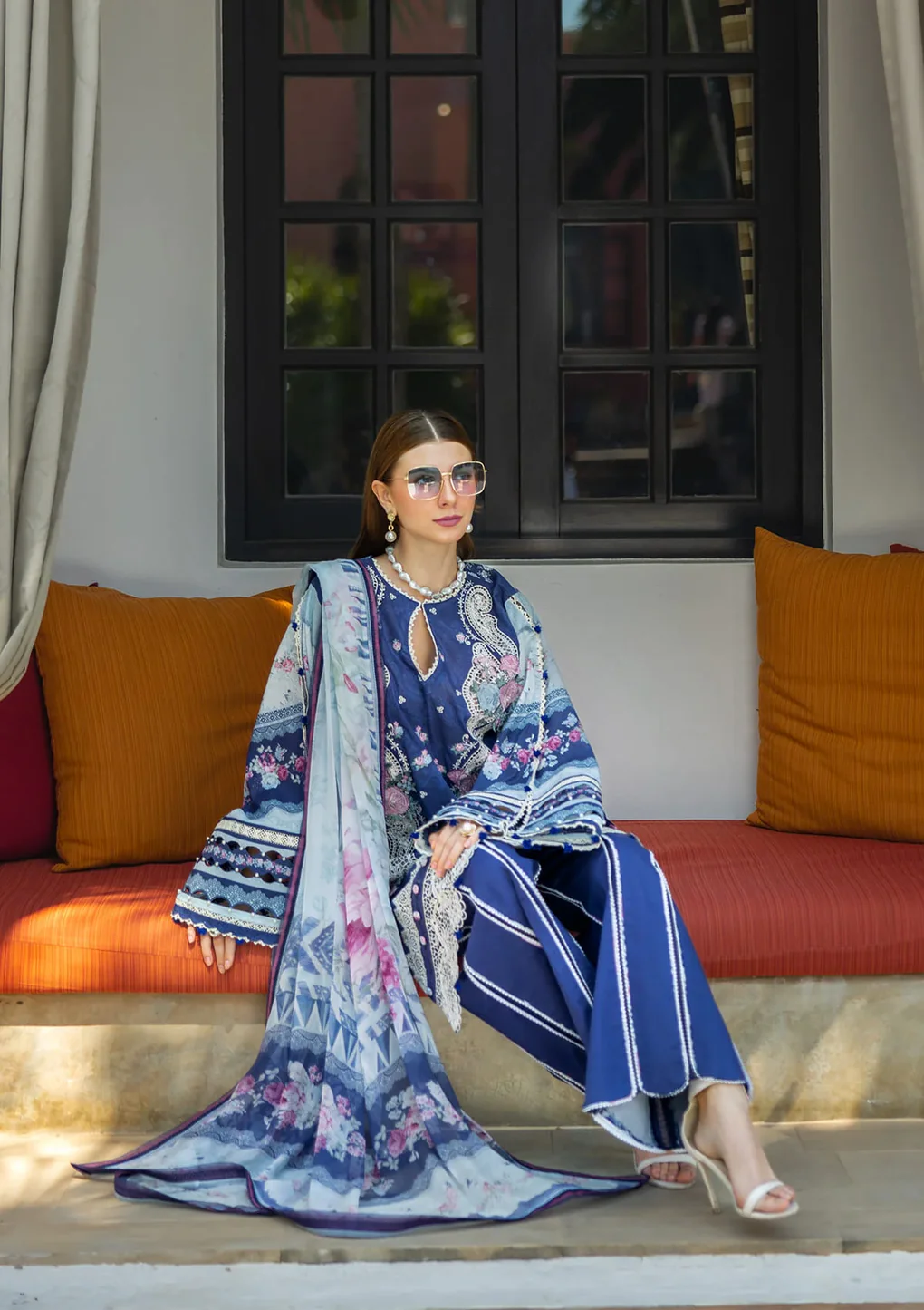 LONDON BLUES - ETS-06A - Unstitched 3-Piece Suit
