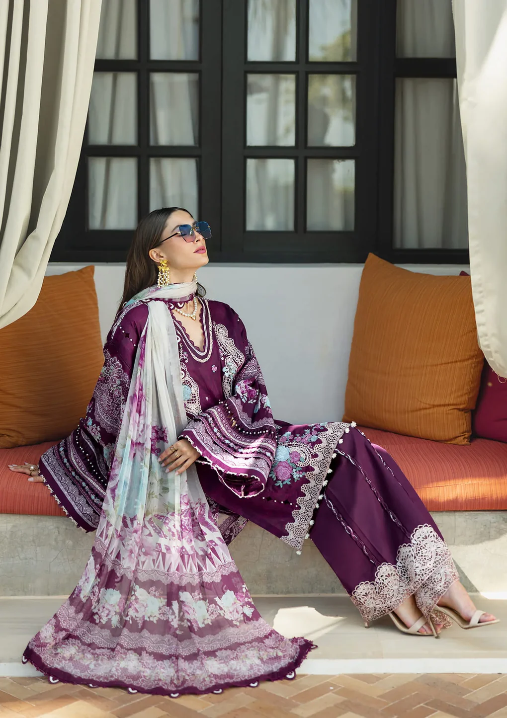 AZOTIC - ETS-06B - Unstitched 3-Piece Suit