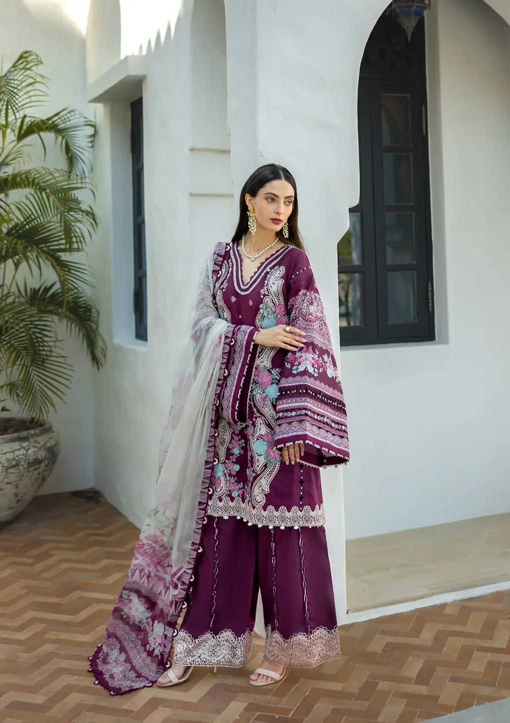 AZOTIC - ETS-06B - Unstitched 3-Piece Suit