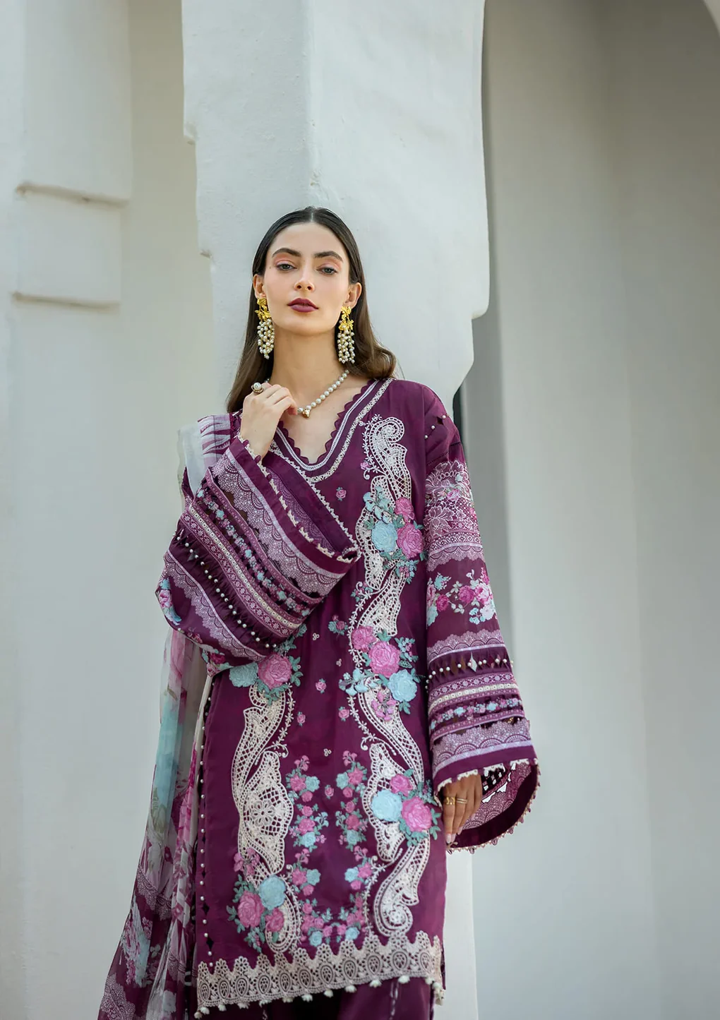 AZOTIC - ETS-06B - Unstitched 3-Piece Suit