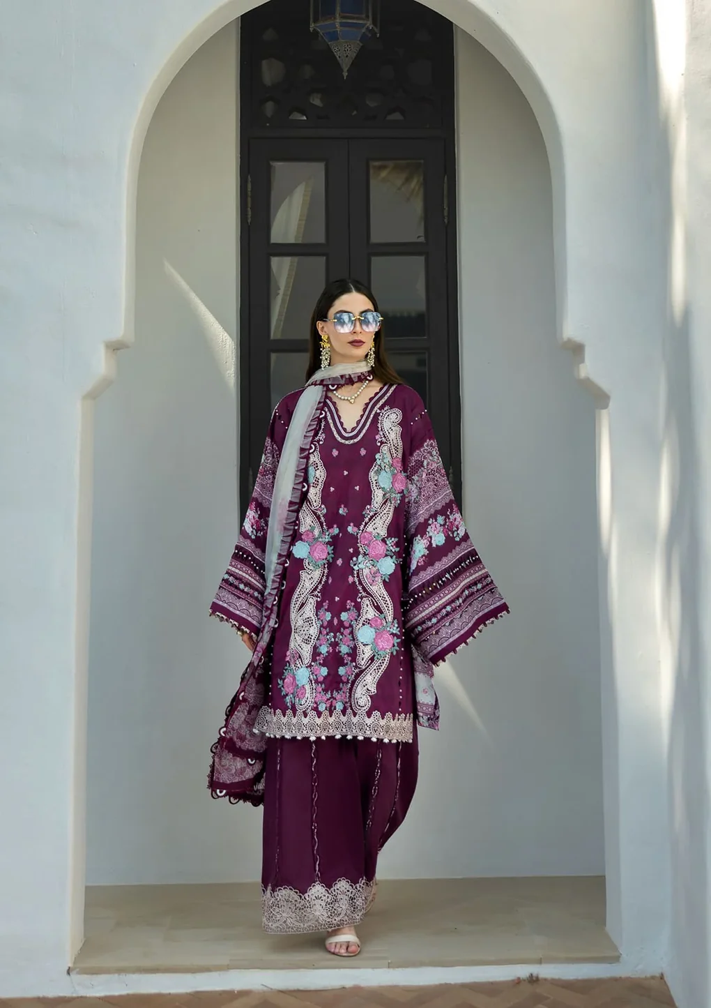 AZOTIC - ETS-06B - Unstitched 3-Piece Suit