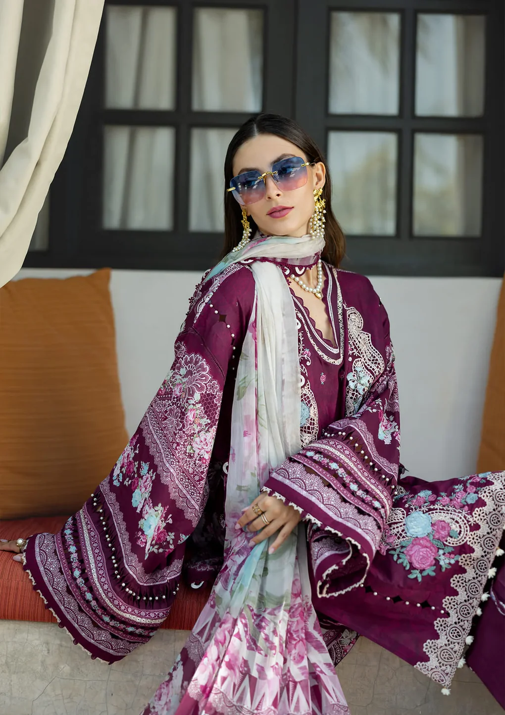 AZOTIC - ETS-06B - Unstitched 3-Piece Suit