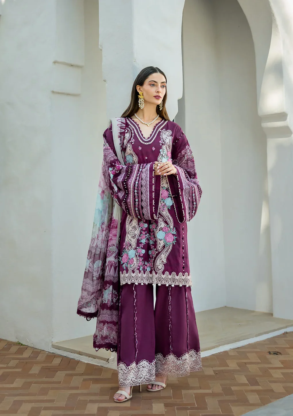 AZOTIC - ETS-06B - Unstitched 3-Piece Suit