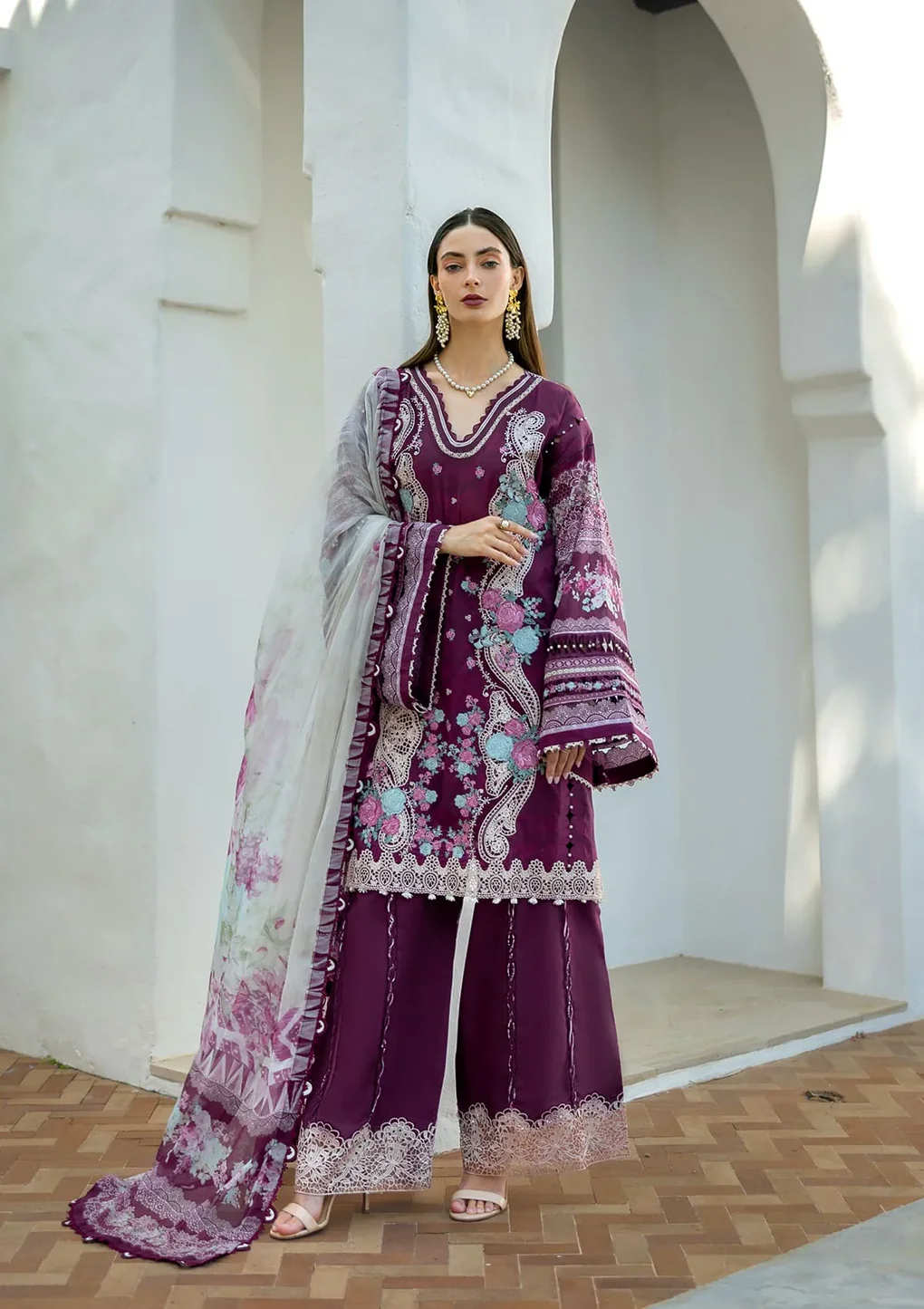 AZOTIC - ETS-06B - Unstitched 3-Piece Suit