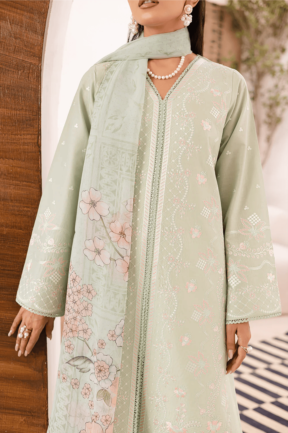 FL-25-06 Pastel Green - Stitched 3-Piece Suit
