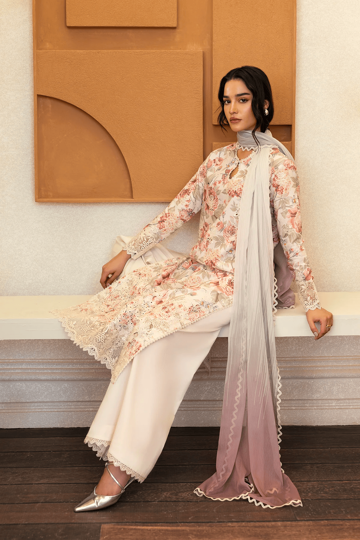 Horizon Faded- Unstitched 3-Piece Set
