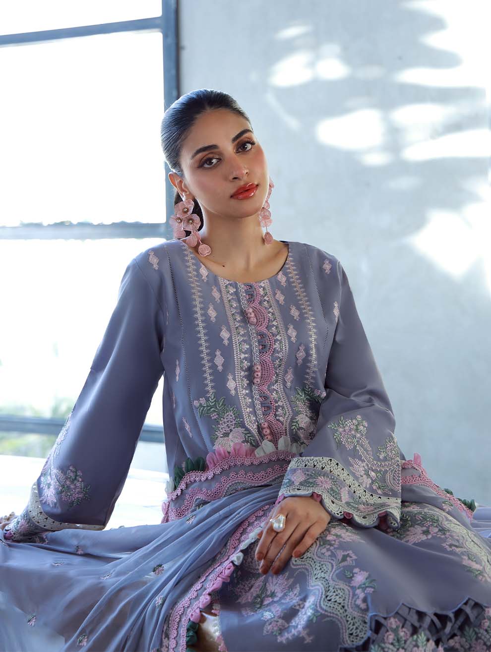 MAUVE- Unstitched 3-Piece Set