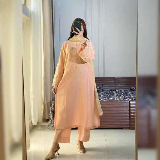 Oyster Pink- Stitched 3-Piece Suit