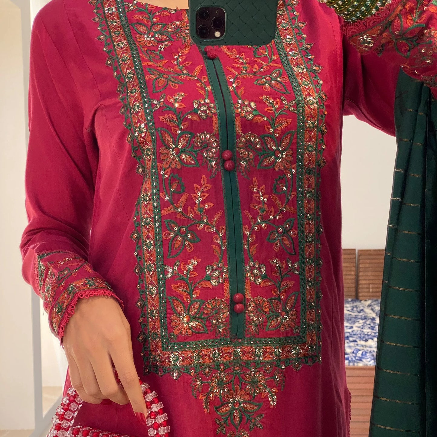 Pink- Stitched 3-Piece Suit
