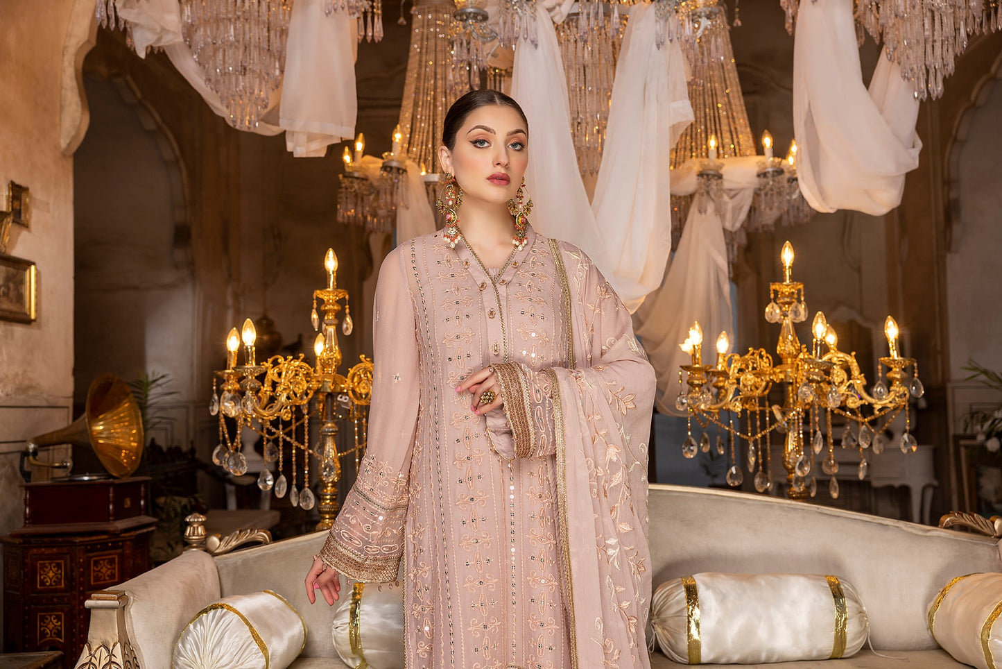 Tea Rose - Unstitched 3-Piece Set