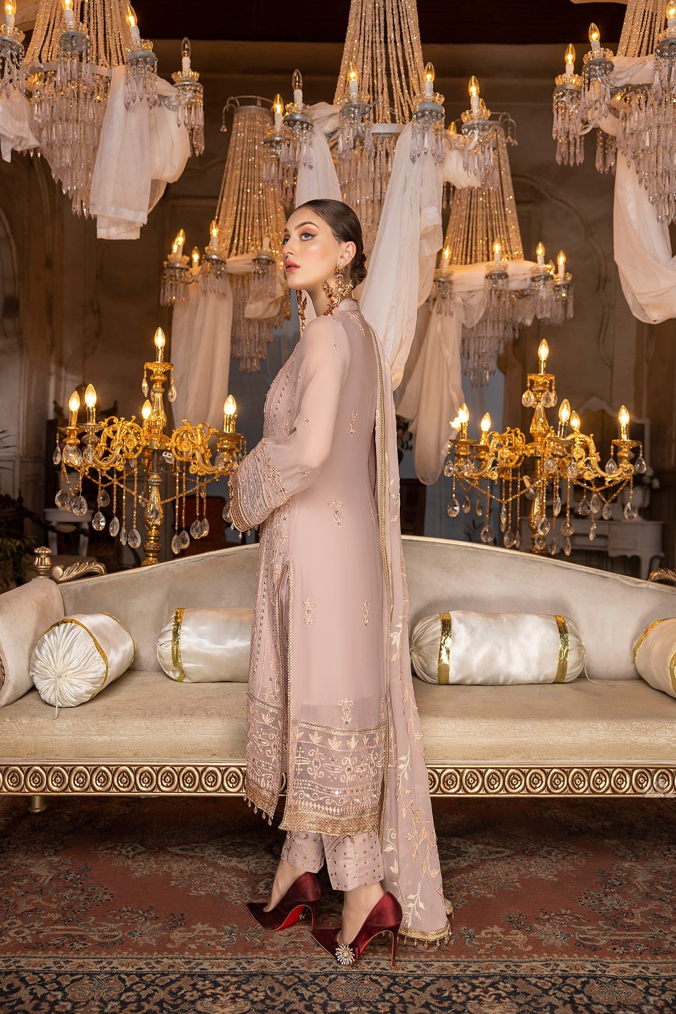 Tea Rose - Unstitched 3-Piece Set