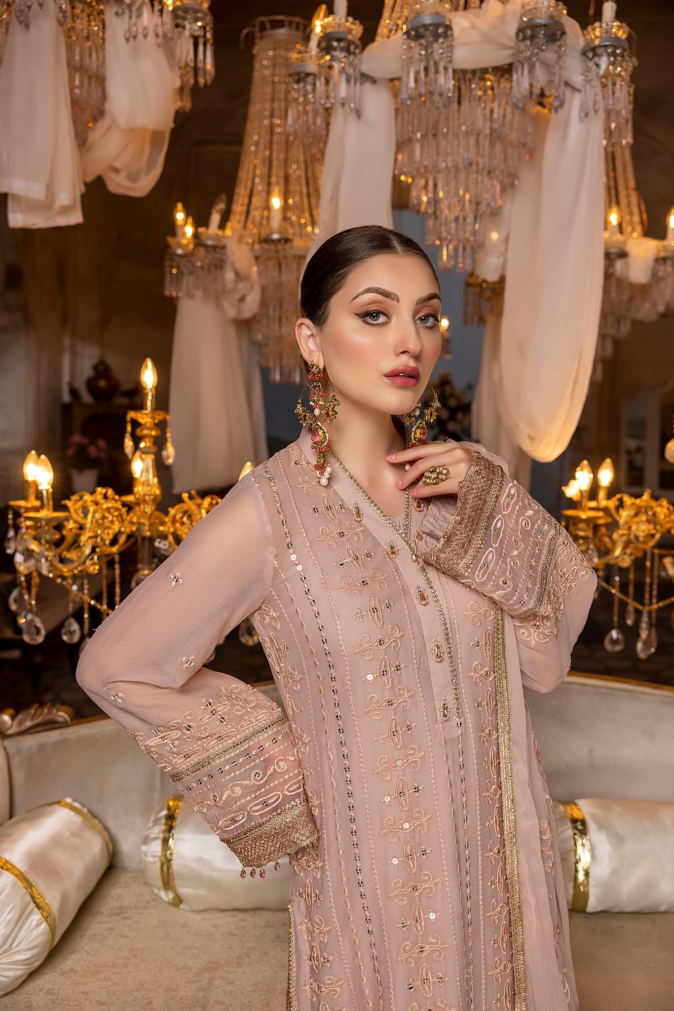 Tea Rose - Unstitched 3-Piece Set